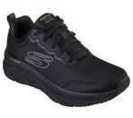 Zapatos negros Skechers para hombre cojín deportivo cómodo caminante informal 232264