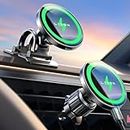 LISEN for Magsafe Car Mount Charger Wireless 15W Car Holder for iPhone, Magnetic Car Phone Holder Mount Wireless Fast Charging for Magsafe Charger Fits iPhone 15 Pro Max Plus 14 13 12 MagSafe Case