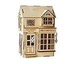 Rajbharti Crafts - DIY Doll House Kit - DIY Diagon Alley Shops - Miniature Construction Toys Magic Alley - DIY Kits for Kids - DIY Projects - Miniature Dollhouse - Wooden Doll House (Broomsticks Shop)