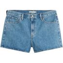 Jeansshorts LEVI'S PLUS "PLUS HW MOM SHORT" Gr. 22 (52), N-Gr, blau (amazing) Damen Jeans Shorts Bermudajeans