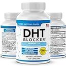DHT Blocker - Hair Growth Supplement for Genetic Thinning for Men & Women - Helps Hair Loss & Stimulate Hair Growth with Saw Palmetto, Biotin & Iron - Hair Growth Supplements Pills