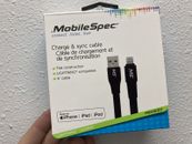 MobileSpec 6 ft Charge & Sync Cable Compatible with iPhone iPad (MBS06201)