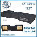 Chevy Silverado Crew-Cab 2014 - 2018 For Kicker L7T 12" Dual Subwoofer Box