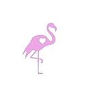 I Love Flamingos NOK Decal Vinyl Sticker |Cars Trucks Vans Walls Laptop|Pink|5.5 x 3.5 in|NOK745