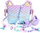Purse for Little Girls Dress Up Jewelry Pretend Play Kids Accessories Mermaid...