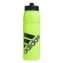 adidas 750 ML (28 oz) Stadium Refillable Plastic Sport Water Bottle, Signal Green/Black, One Size