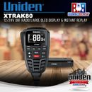 Uniden XTRAK80 12/24v UHF Radio Large OLED Display & Instant Replay