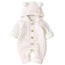 OLSCROM Unisex Baby Cloth Winter Coats Cute Newborn Infant Jumpsuit Snowsuit Bodysuits Beige
