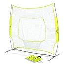 Elite Athletics 7x7 Baseball & Softball Practice, Hitting, & Pitching Net with Bow Frame, Carry Case and Strike Zone, Ultimate Training Net
