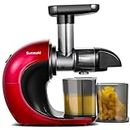 Sunmaki Slow Juicer, Vegetable and Fruit Professional Juicer with Slow, Cold Press Juicer with Quiet Motor and Reverse Function, Easy to Clean with Brush, High Juice Yield