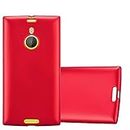 cadorabo Case works with Nokia Lumia 1520 in METALLIC RED - Shockproof and Scratch Resistant TPU Silicone Cover - Ultra Slim Protective Gel Shell Bumper Back Skin