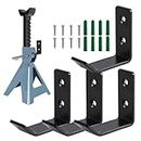Jack Stand Wall Rack,Heavy Duty Stainless Steel Holder Hook | Garage Accessories, Wall Storage Rack Mount Brackets, Car Jack Stands Storge for 2/3/4 Ton Jack Stand Jmedic