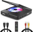Super Mini Blu-Ray Disc Player for TV,1080P Blue-Ray HD DVD Player, Portable ...