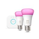 Philips Hue starterkit - White and Color Ambiance - 2 x 9W - E27 - 1100lm