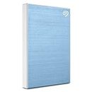 Seagate One Touch 1TB External HDD with Password Protection Light Blue, for Windows and Mac, with 3 Yr Data Recovery Services, and 6 Months Mylio Create Plan and Dropbox Backup Plan (STKY1000402)