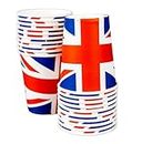 60 tovaglioli per feste di Gran Bretagna GB UK Union Jack per feste tovaglioli da tavola King Incoronation Party Supplies eventi sportivi Pub BBQ tema reale 33 cm x 33 cm