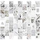 50p Art Card Grey White Wall Collage Kit, Aesthetic Picture Indie Room Decor Art Poster para dormitorio Wall Decor, Wall Art Prints para VSCO Girls Boys