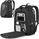 PEKREWS Mini 3 / Mini 3 Pro Case, Waterproof Hard Carrying Case Portable Travel Large Drone Bag Backpack Compatible with DJI Mini 3 Pro with RC Controller, Fly More Combo and Accessories, Black
