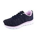 Huayuanwell Women's Walking Shoes Fashion Sneakers Running Shoes Athletic Tennis Sneakers Sports Shoes (9, Blue/Pink)