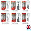 Universal Appliances Bulb 15w 25w Pygmy Light Lamps E14 B22 B15 Screw Dimmable