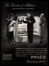 Refrigeradores Philco 1947 ""Favoritos de millones en el aire y en casa"" anuncio impreso