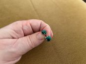 Silpada s/s Aglow faceted turquoise stud earrings nice!