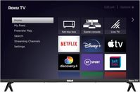 Smart TV 32 pulgadas HD TV con Apple TV + BBC Netflix Freeview Roku TV 32"