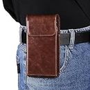 Case Cover Holster Leather Universel Cell Phone Pouch with Belt Clip Holster Case Compatible with Samsung Galaxy S20 FE,Note20,Note20 Ultra,s20 Ultra,s20+,Note10Lite,Note10+,A90,A21,A80,A70,A71 5G Pou