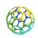 Bright Starts Oball Easy Grasp Classic Ball Infant Toy in Blue/Green, Age Newborn and up, 4 Inches