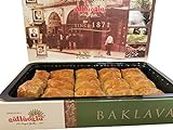 Gulluoglu's famous Turkish Pistachio Baklava 14 pieces (1.1 lb-500gr), daily fresh shipment from Istanbul/Turkey, Ideal Gift for All Occasions