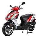 X-PRO 150cc Moped Street Gas Moped 150cc Adult Bike with 13" Aluminum Wheels! (Red)