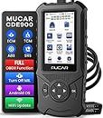 MUCAR CDE900 OBD2 Scanner, Check Engine Code Reader for Vehicles, 4" Touchscreen & Android 6.0, 16G Memory, CAN Diagnostic Scan Tool for All OBD II Protocol Cars Since 1996, One-Click Update via Wi-Fi