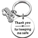 School Bus Driver Gift Keychain Thank You Appreciation Gift for Keeping Me Safe Retirement Going