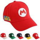 Super Mario Bro Baseball Cap Kids Girls Holiday Trucker Hat Sun Hat Adjustableお