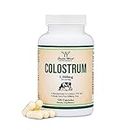 Colostrum Supplement 120 Capsules, 1,000mg per Serving (Bovine Colostrum Powder from First Milking Only, Std. to Contain 15% IgG Immunoglobulins) No Fillers, Third Party Tested by Double Wood