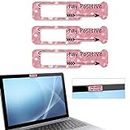 Webcam Cover, 3 Pieces, Laptop Camera Cover, Privacy Shielding Capacity is Twice as Big as The Traditional, Suitable for Computer Mobile Phones, laptops, Tablets and so on (Stay Positive)