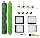 Replacement Parts and Accessories Compatible for iRobot Roomba i3, i4, E5, E6, E7, I, E & J Series Vacuum Cleaners - 1 Set of 4 HEPA Filters & 4 Side Brushes
