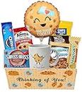 Get well Soon, One Tough Cookie Gift Basket, Care package Snack Box with Cookie, Balloon, Beautifully Feel better son for kids teenage or Adults, Original Unique gift box