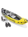 Intex Explorer K2 Inflatable Kayak Set with Aluminum Oars and High OutputAirPump