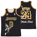 Men Bryant Jersey Legend Forever Fashion Christmas Mens Basketball Jersey, Black, X-Large