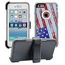 AlphaCell Cover compatible with iPhone 6 Plus/6S Plus (ONLY) | 2-in-1 Screen Protector & Holster Case | Full Body Military Grade Protection with Carrying Belt Clip | Shock-proof Protective