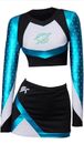 Women's Cheerleading Outfit Maddy Cosplay Costume Halloween Sexy Uniform Suit XS