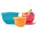 Tupperware Brand Impressions 6-Piece Classic Bowl Set (3 Bowls + 3 Lids) - Dishwasher Safe & BPA Free - Airtight, Leak-Proof Food Storage Containers for Fridge & Pantry