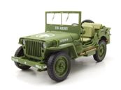 Willys Jeep US Army Military 1944 verde oliva modellino auto 1:18 American Diorama