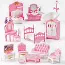 1:12 Miniature Home Furniture Set Doll Accessories For Bedroom Living Room Kitchen And Bathroom