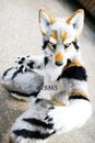 Husky Dog Fox Mascot Costume Long Fur Furry Costume Wolf Cosplay Fursuit New