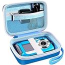 Digital Camera Case Compatible with YISENCE/ for AbergBest 21 Mega Pixels 2.7" LCD Rechargeable HD/ for Canon PowerShot ELPH 180 190/ for Sony DSCW800 DSCW830 Kids Camera with SD Card and Cable -Blue
