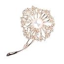 Brooch for Women's Personality Creative Zircon Diamond Flower Dandelion Ladies Metal Brooch Clothing Accessories Brooch Women's Brooch Clothing Accessorie