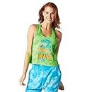 Zumba Activewear Sexy Tops Women Fitness Workout Graphic Print Cropped Tank Top