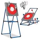 EastPoint Sports Axe Throwing & Lawn Darts Target Game Set â€“ 2 Great Outdoor Games for Backyard Fun â€“ Includes 6 Throwing Axes and 4 Bristle Lawn Darts